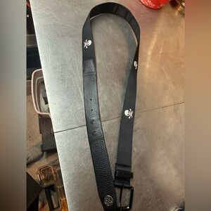 G Fore Killer T's Embroidered Skull Golf Belt Onyx / Black Size 40-42